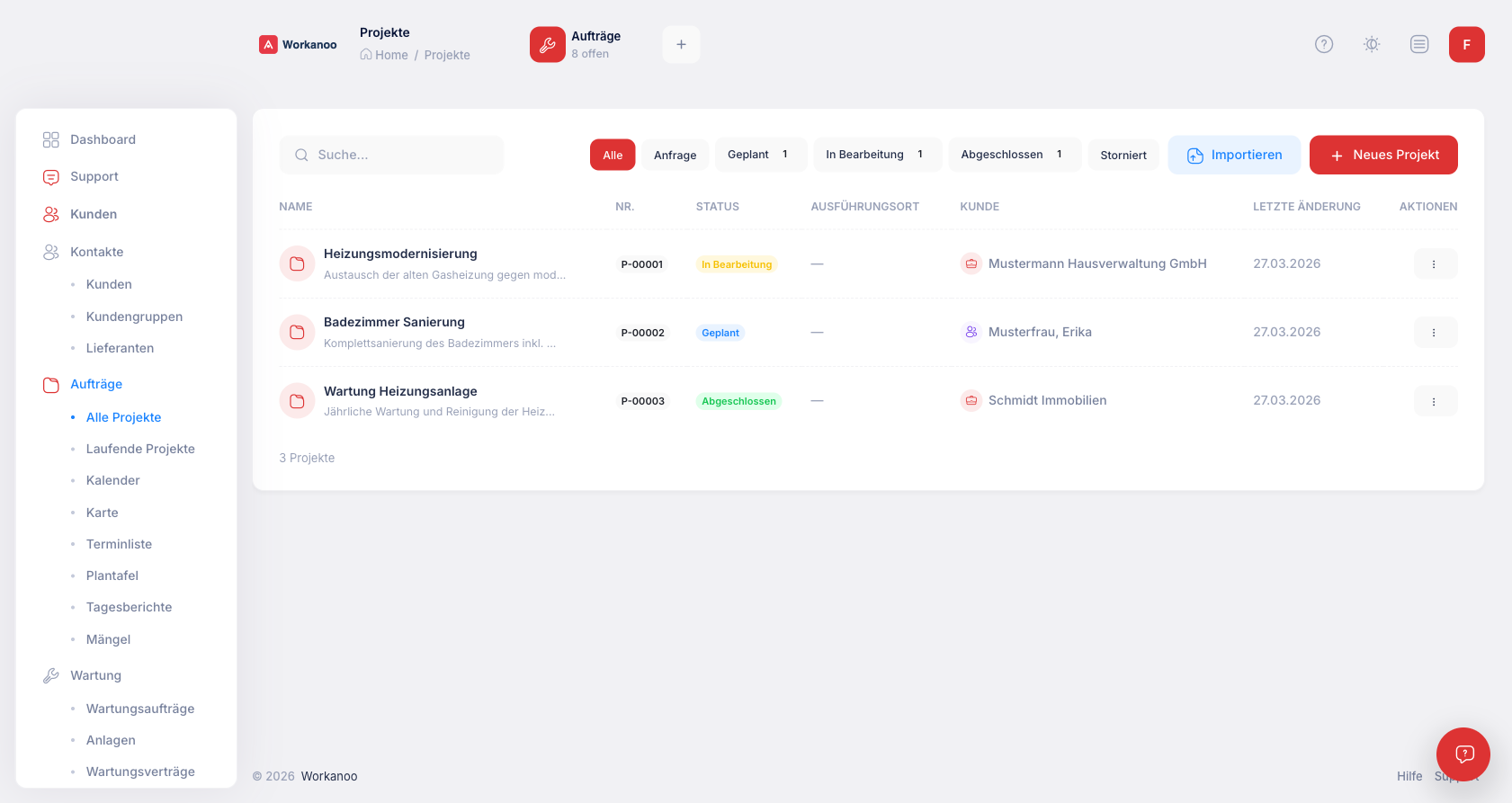 Workanoo Projektmanagement - Baustellen im Griff